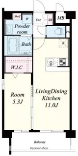 インバレッジ大野城【5階】の間取り