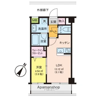 春日コンドミニアム【4階】の間取り