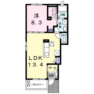 ノーヴァ ビオーラ【1階】の間取り