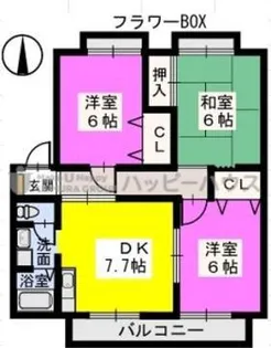 サンガーデン中原【2階】の間取り