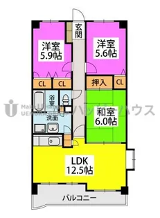 フォーレスト弐番館【6階】の間取り
