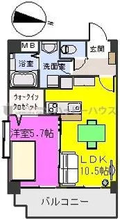 グリーン フォレスト【7階】の間取り