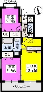 ステラ21平田台【2階】の間取り