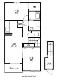 アーデント文【2階】の間取り