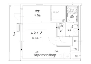 ソシオス春日駅前【2階】の間取り