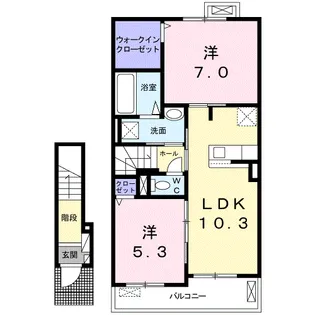 ウィステリアヒルズ I【2階】の間取り