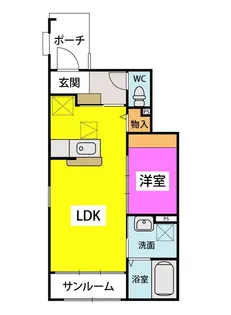 ベルコート【1階】の間取り