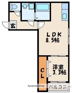 キークリスト【3階】の間取り