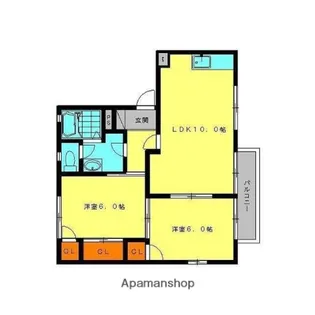 グランシャトー【2階】の間取り