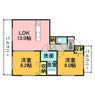 エレガンシア【3階】の間取り