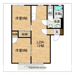 ファミリー坂・富【2階】の間取り