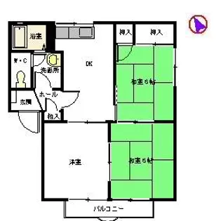シャトー・トミ【2階】の間取り
