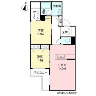 シャーメゾンふぢ【2階】の間取り