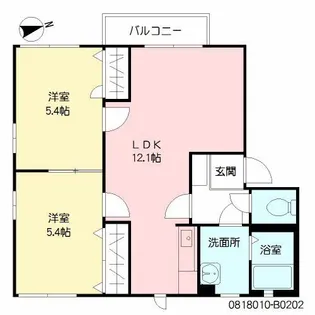 COZY伊賀 B棟【2階】の間取り