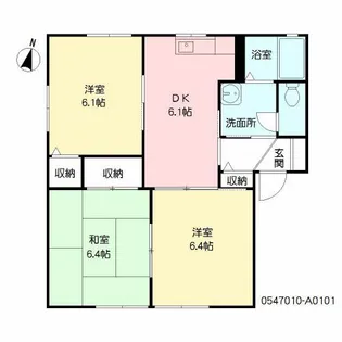 メゾンタカタ A棟【1階】の間取り