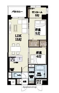 エルグランド春日【5階】の間取り