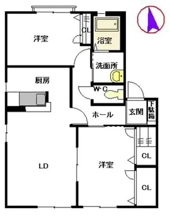 ペイド・エスポワール C棟【1階】の間取り