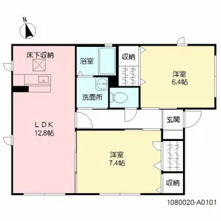 メゾンオリヴィエ A棟【1階】の間取り