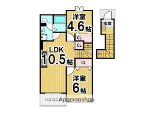 ネクサスONE A【2階】の間取り