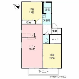 フォレスト20 A棟【2階】の間取り