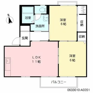 ファミール須恵【2階】の間取り