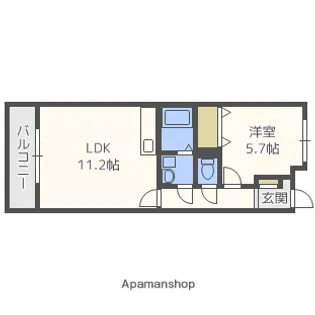フェリシャス【2階】の間取り