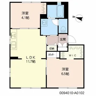 グリーンヒルズ美しが丘【1階】の間取り
