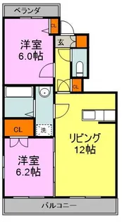 フレグランスⅡ【1階】の間取り