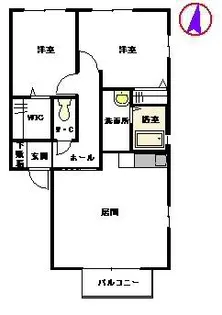 ピーチカーサ C棟【2階】の間取り