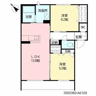 メゾンボヌール大利【1階】の間取り