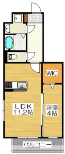 RAGSTYLE二日市中央【2階】の間取り