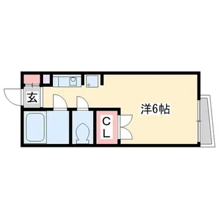 福岡県筑紫野市二日市中央1丁目【マンション】の間取り