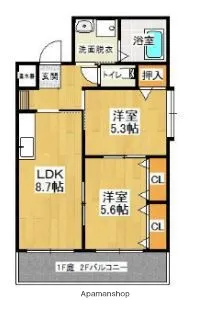 ライフステージ三国が丘【2階】の間取り