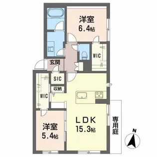 クオリティメゾン【1階】の間取り