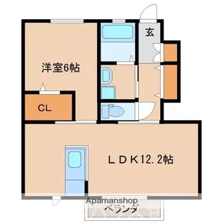 AVANCE【1階】の間取り