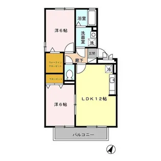 グリーンヒル ミチホ B棟【302号室】の間取り