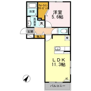 プランドール柚須駅南【3階】の間取り