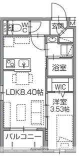 ALIVIS南福岡NORTH【4階】の間取り