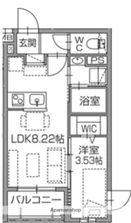 ALIVIS南福岡NORTH【5階】の間取り