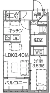 ALIVIS南福岡NORTH【1階】の間取り