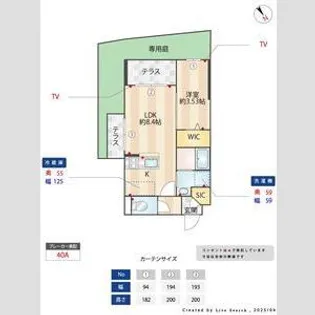 ALIVIS南福岡NORTH【1階】の間取り