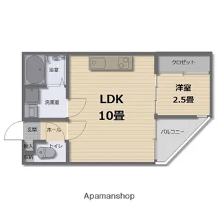 FLUKE T−FRONT【3階】の間取り