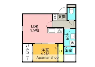 ケーエス博多南駅Ⅰ【2階】の間取り