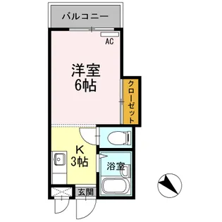 パシフィック白木原【2階】の間取り