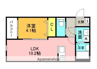 ケーエス博多南駅Ⅱ【1階】の間取り