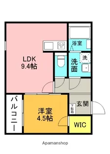 ケーエス博多南駅Ⅱ【1階】の間取り