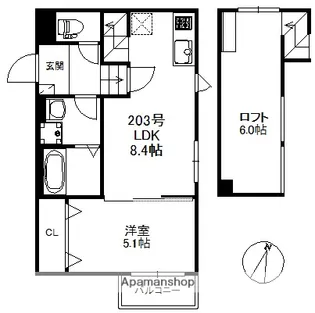 PILINA小郡【2階】の間取り
