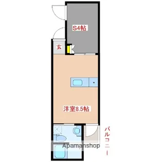 ガレット南福岡【1階】の間取り