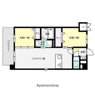 ZIP春日公園【6階】の間取り