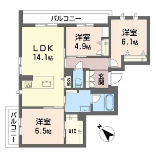 ボヤージュ春日【2階】の間取り